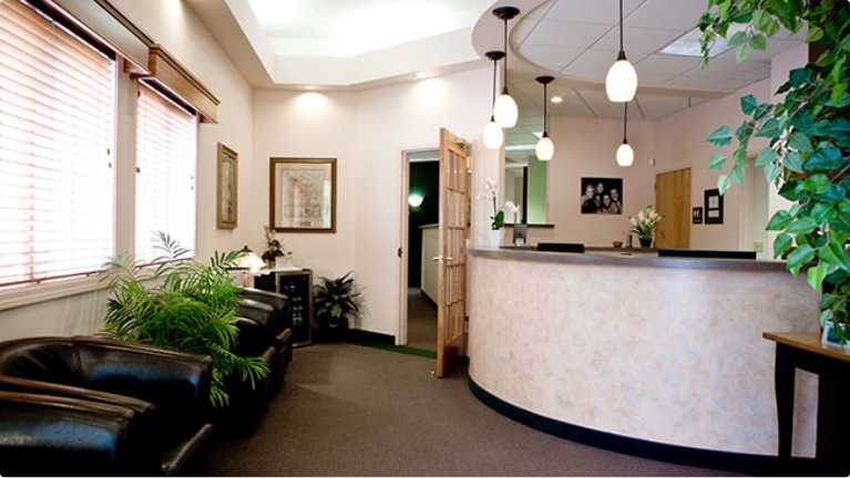 Shot of an empty waiting room in dental office